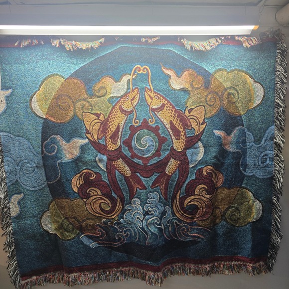 Other - 50 × 60 Photo To Tapestry Throw Blanket 100% Cotton Made In USA Cottage Core